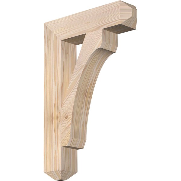 Ekena Millwork Legacy Craftsman Smooth Bracket, Douglas Fir, 3 1/2"W x 16"D x 24"H BKT04X16X24LEC04SDF - main